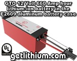 Lithionics Battery GTO Series 12 Volt 660 Amp hour lithium-ion high performance lightweight battery module for RV, sailboats, yachts, marine, solar energy storage and more