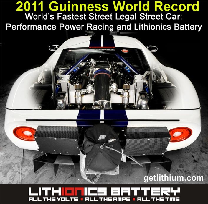 Guinness World Record for Ford GT40: world's fastest street legal car